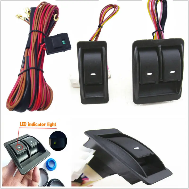 

Car Window Switch Electric With Wiring Harness For 2 Doors Type Brand Pop