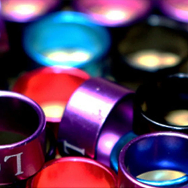 50 шт Pigeon полосы птица 5 мм с кольцом для пальца видов определить тренировочные