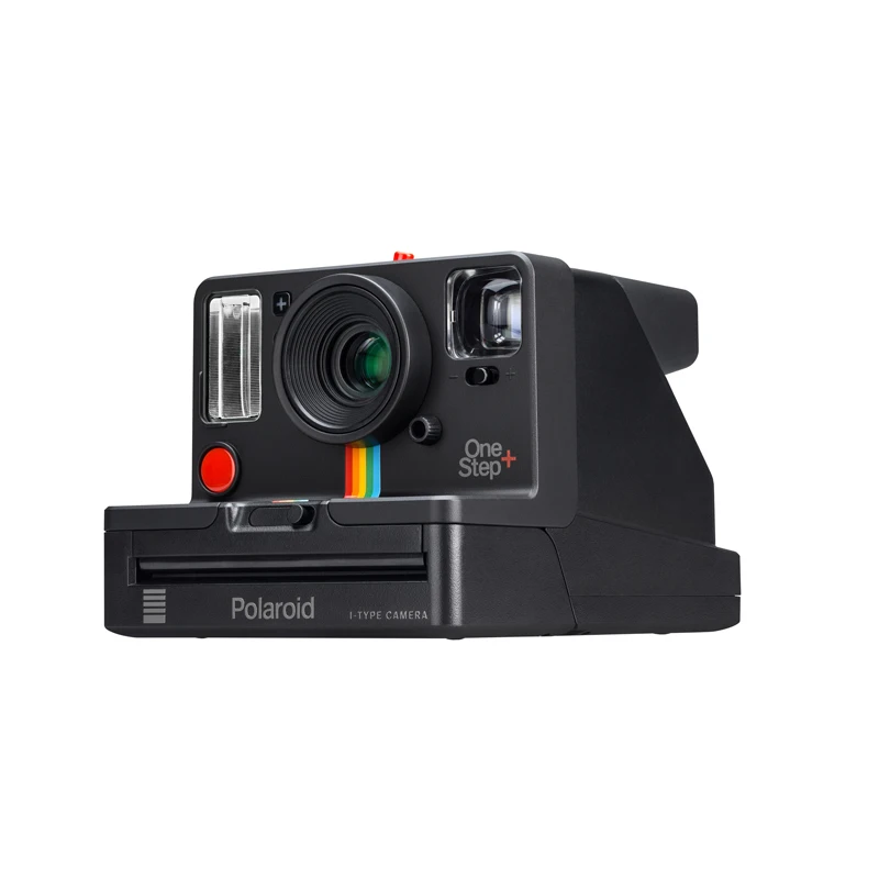 Черный К телефону подключена камера Polaroid Originals Onestep+ White и Black rainbow с пленкой i-type 600 и Bluetooth - Цвет: Черный