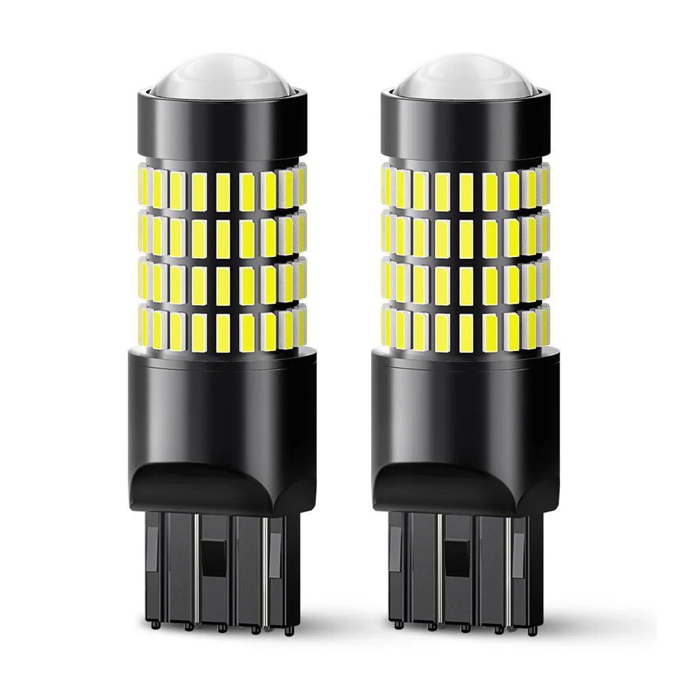 OXILAM 2x 1400LM супер яркий T20 7443 W21/5 Вт светодиодный для Lada Kalina Granta Веста указатель поворота DRL светильник 7440 WY21W W21W светодиодный лампы 102 шт. 4014 SMD 6000 К ксенон белый