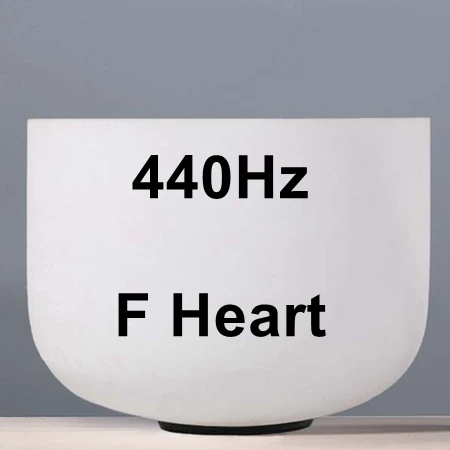440Hz Note F CVNC 12 дюймов идеальный шаг Примечание C/D/E/F/G/A/B чакра Матовый Кварцевый Поющая чаша для медитации Исцеление йогой - Цвет: 440Hz Note F