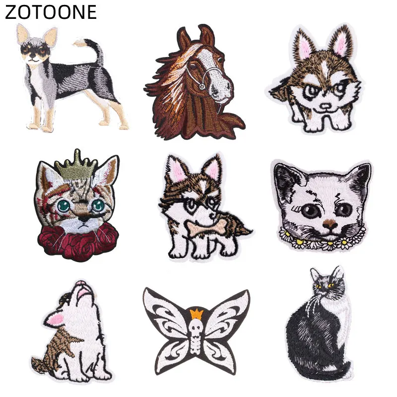 Термоклейкие нашивки ZOTOONE нашивка с волком Значки для одежды джинсов