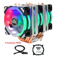 lga2011 6heatpipes 4pin pwm 2or3fans cpu cooler master cooling freeze tower x79 x99 cooling cpu cooling fan 775 1155 1366 2011