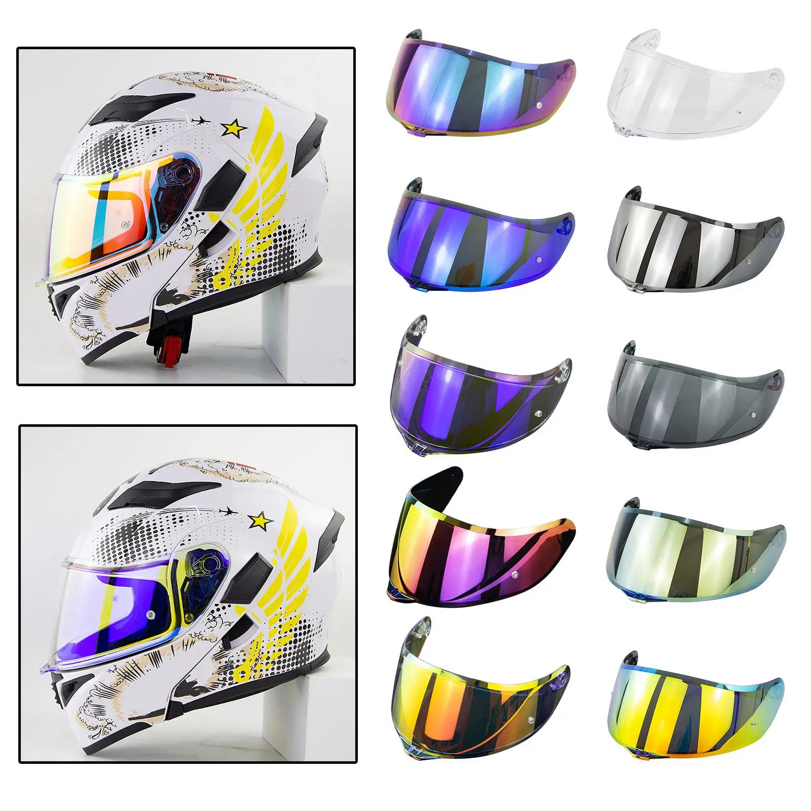 

Full Face Motorbike Helmet Visor Lens for K1, k3SV, K5 Model Motor Bikes Wind Shield Anti-UV