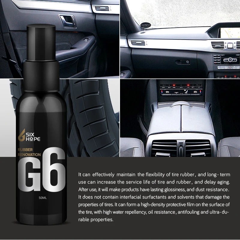 

Car Interior Liquid Ceramic Coat Hydrophobic Glass Coating Polish Wax 50ML Renovation Agent Automotive Coating Agent Car Care