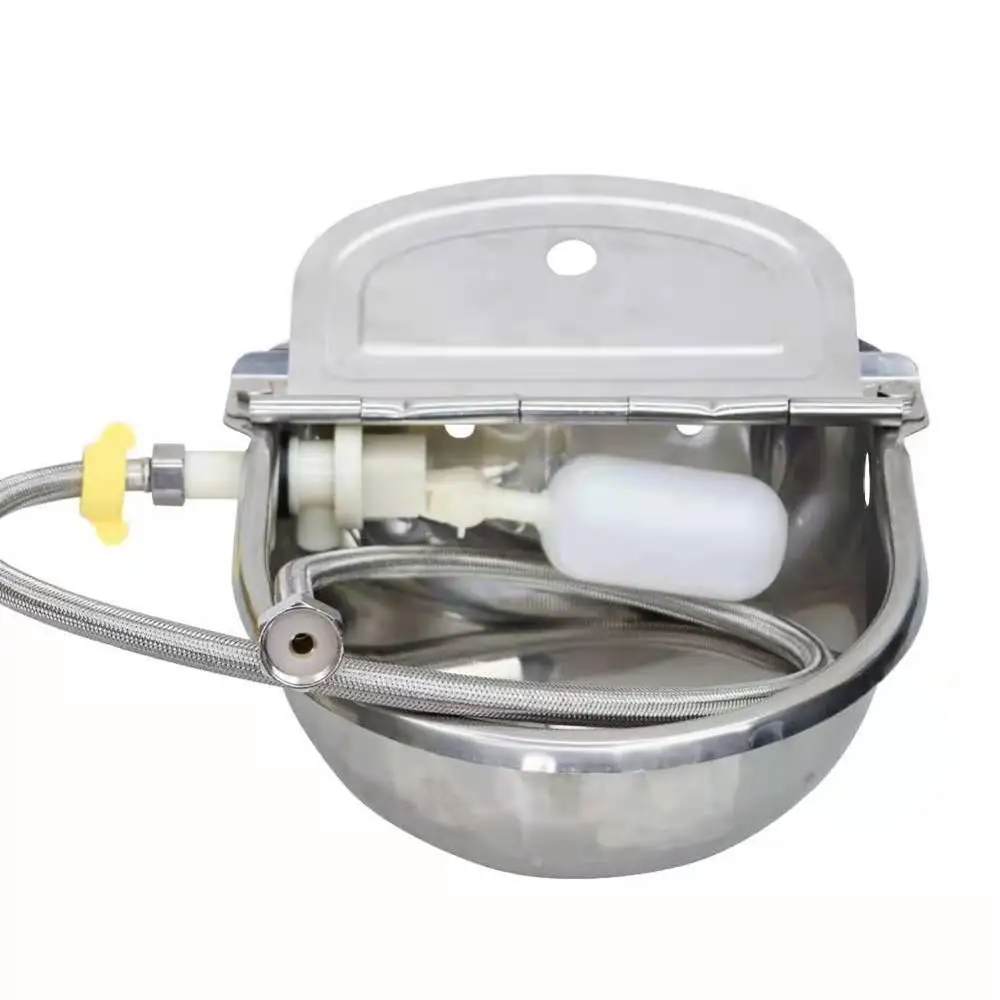 Cow Drinking Bowl Stainless Steel Automatic Float Water Outlet Cup Goat Drinker For Pig/Cattle/Sheep/Horse/Dog With Tube | Дом и сад