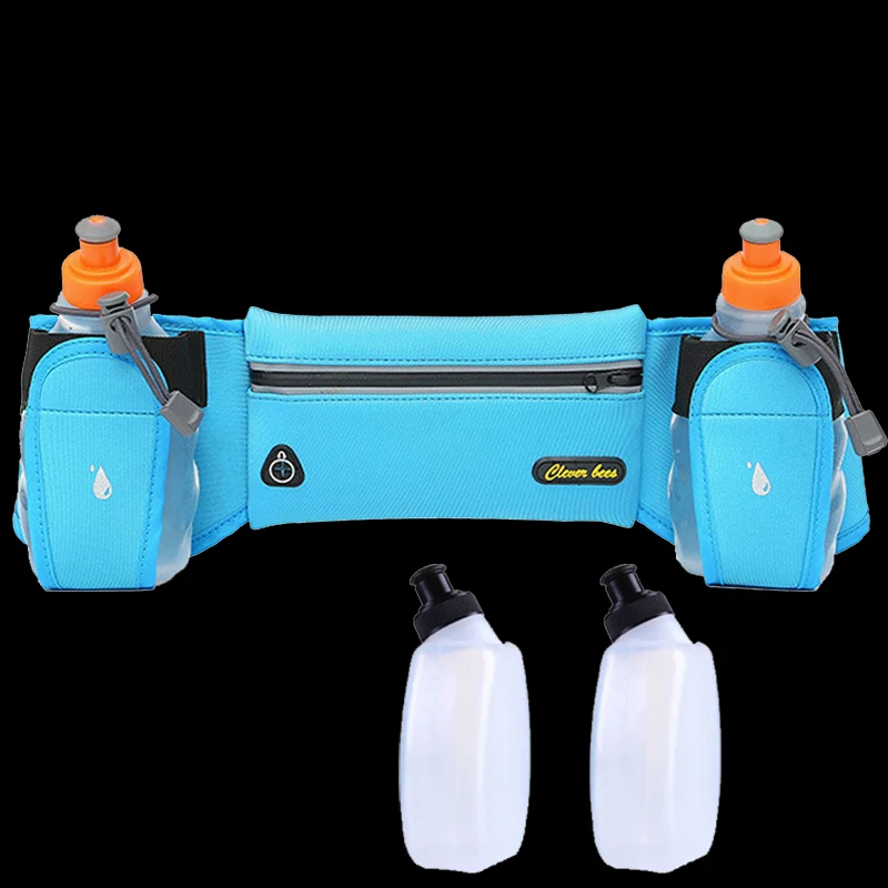 Новый ремень для бега с 2 бутылками воды светоотражающий пояс мужчин и женщин