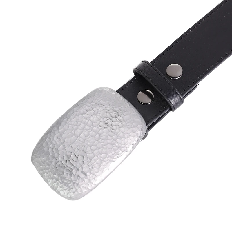 

Western cowboy zinc alloy belt pattern belt buckle birthday gift PU leather belt