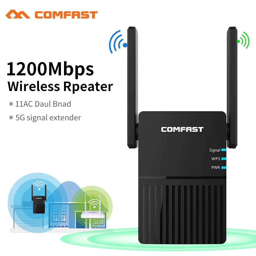 Camfast 1200 Мбит/с дальний двухдиапазонный 2 4 + Wi Fi 5 ГГц Беспроводной маршрутизатор