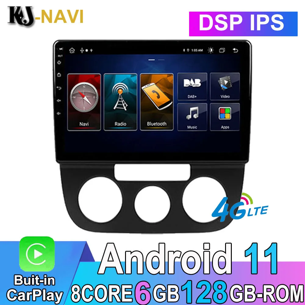 

Автомагнитола DSP 6 + 128G Android 11 CARPLAY для VW Volkswagen Bora 2008-2012, мультимедийный GPS-навигатор BT 4G Lte