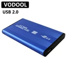 2,5-дюймовый USB 2,0 для SATA внешний мобильный жесткий диск коробка алюминиевый сплав жесткий диск чехол для 2,5 