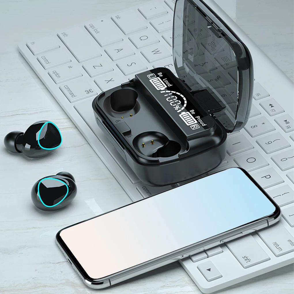 M10 TWS Wireless Headphones Touch Control Bluetooth 5.1 Earphones Headset Waterproof 9D Hifi Quality Earbuds Bluethooth | Электроника