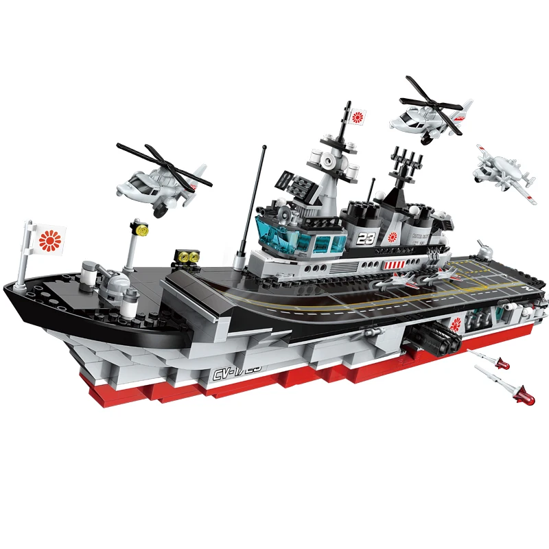 Развивающий строительный блок Военная битва морская сила змея эскорт 3 фигурки 642