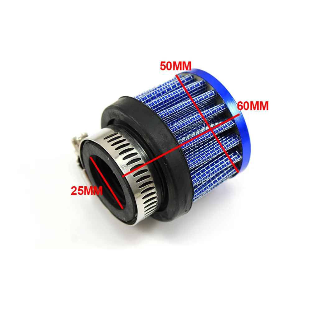 Universal Car Air Filter 1inch 25mm for Motorcycle Cold Intake Powerful Flow Crankcase Vent Cover Mini Breather Filters | Автомобили и
