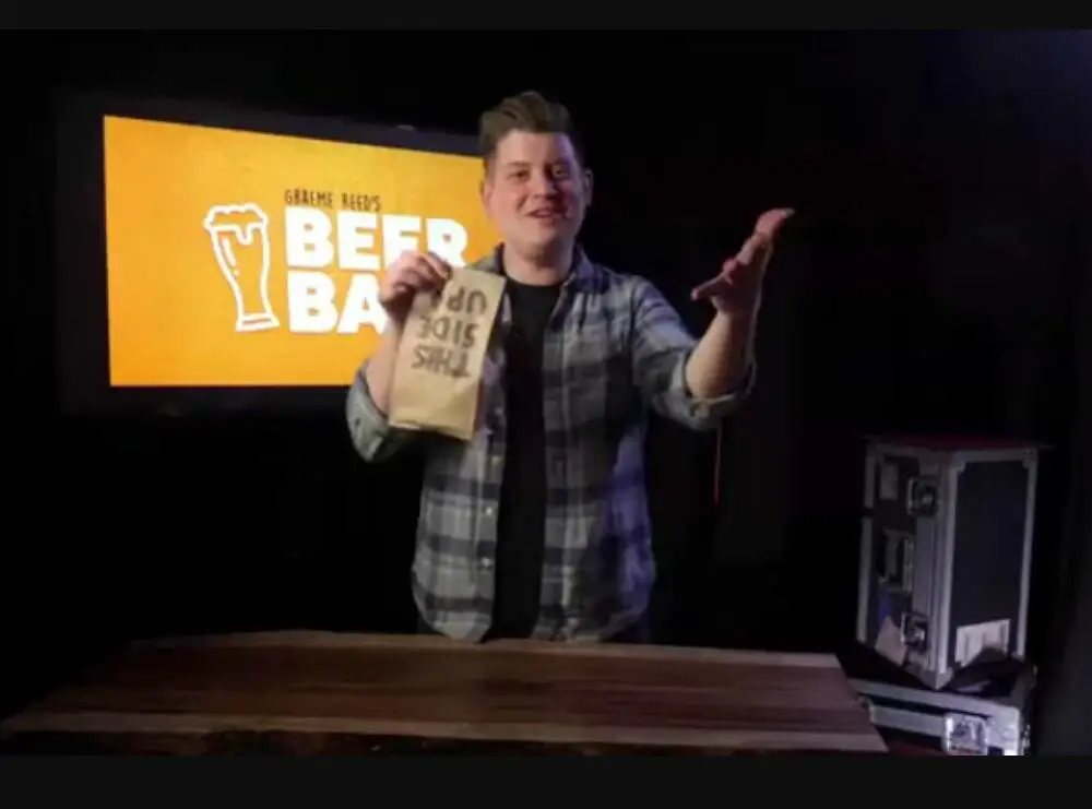 

Beer Bag by Graeme Reed- magic tricks (no props)