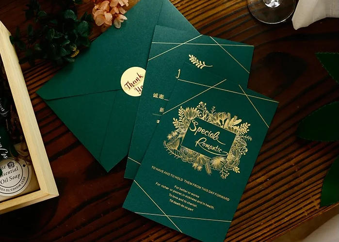 Высококачественные свадебные пригласительные открытки индивидуальное