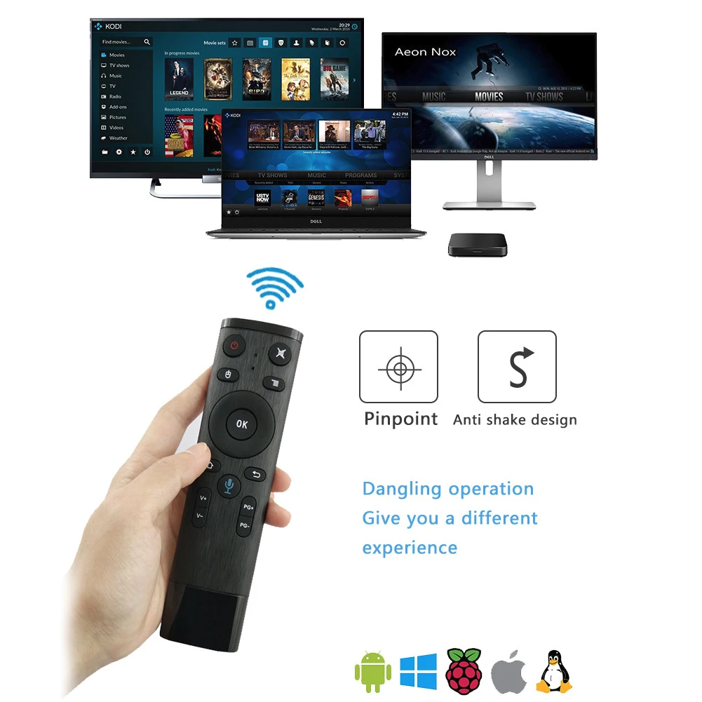 Пульт дистанционного управления Q5 Fly Air Mouse голосовой пульт для Android TV Box IP