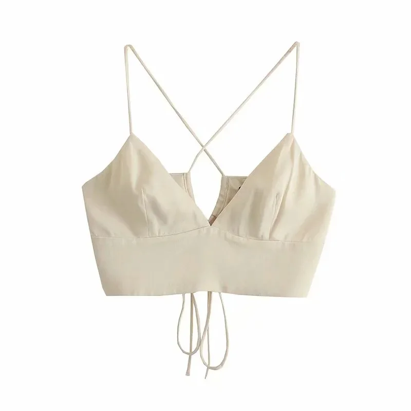 

Tank Top Women 2021 Chic Soft Satin Sling Short Camis Tank High Street Lady Spaghetti Strap Adjustable Slim Vest Crop Tops