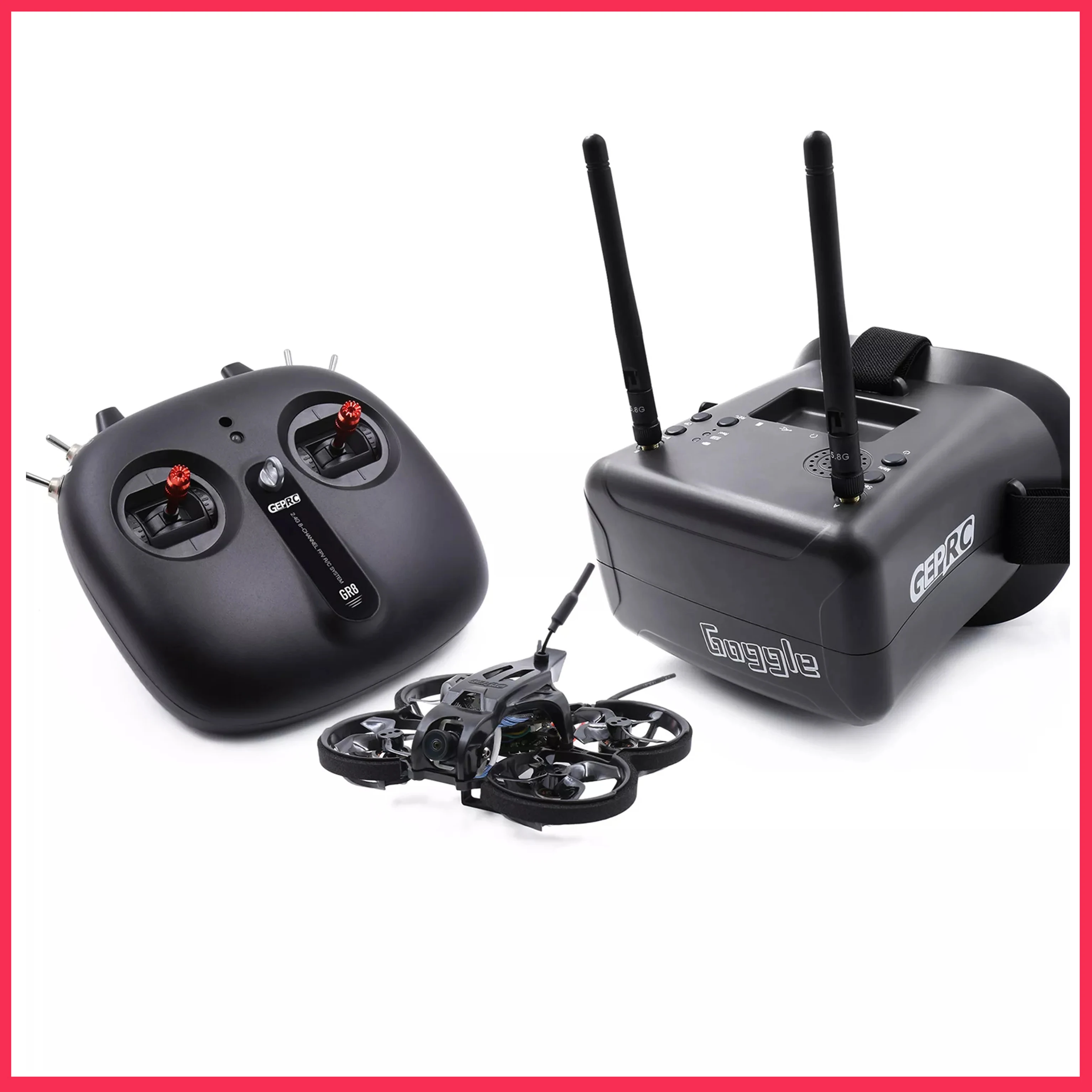 

GEPRC TinyGO 4K FPV Whoop RTF GEP-12A-F4 200mW Caddx Loris 4K GR1102 10000KV 79mm Drone GR8 удаленный контроллер 4,3 дюймов очки
