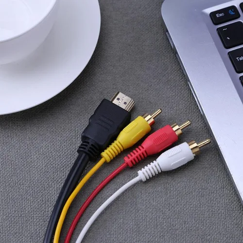 Кабель onbian HDMI HD для 3RCA аудио кабель с SCART 2 в 1 адаптер 5 метров проектора/DVD/ТВ