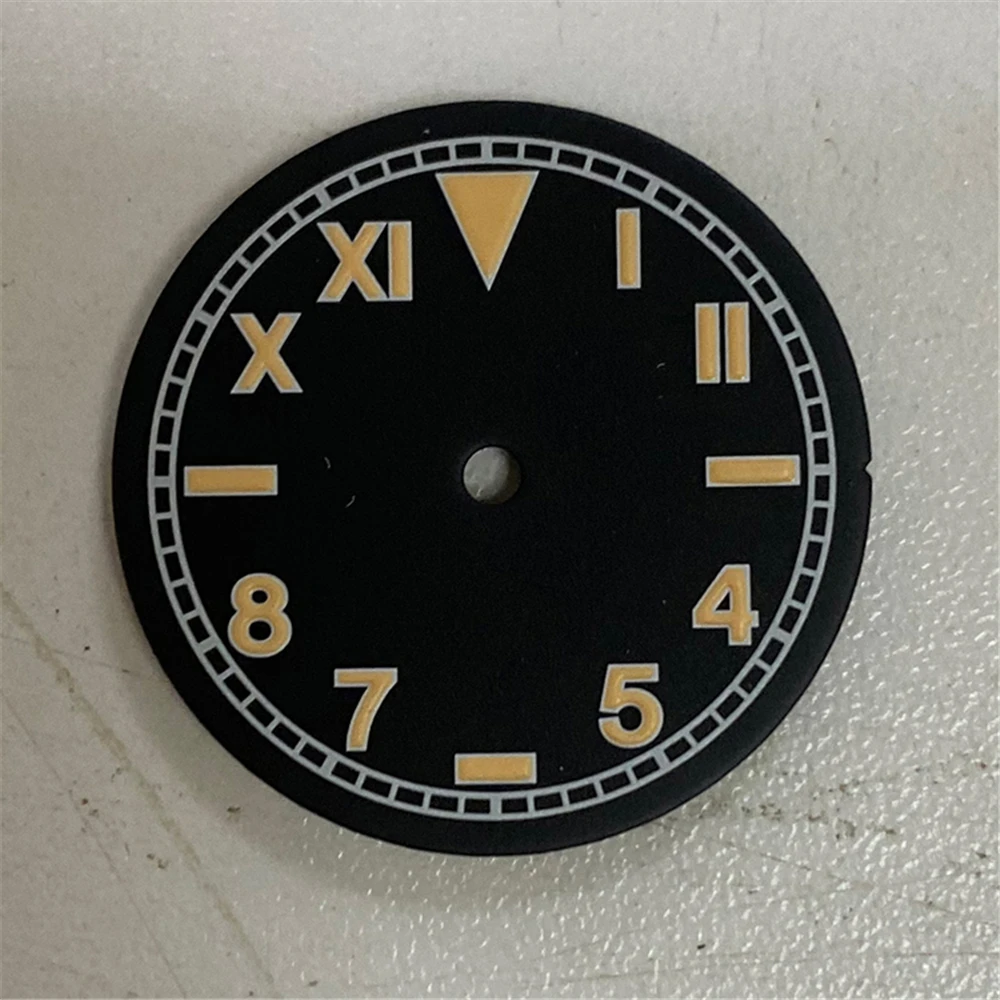 

28.5mm Watch Dial w/ Green Luminous for NH35A/NH36 4R36 Movement Watch Accessories
