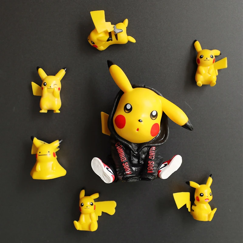 

Picachu Refrigerator Paste Cartoon Magnet Cute Elf Decoration Message Refrigerator Magnets Home Decoration Accessories