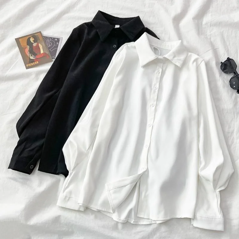

2021 Fashion Tops Elegant White Collared Designer Corset Shirt Womens Shirts Long Sleeve Sheer Blouse Crop Velvet Korean Retro