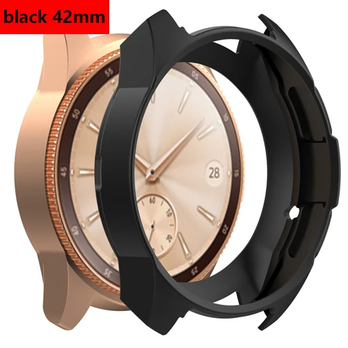 black 42mm Gear S3 Frontier чехол для samsung Galaxy Watch 46 мм band gear S3 силиконовый защитный чехол Защитный корпус аксессуары для часов - Цвет: black 42mm