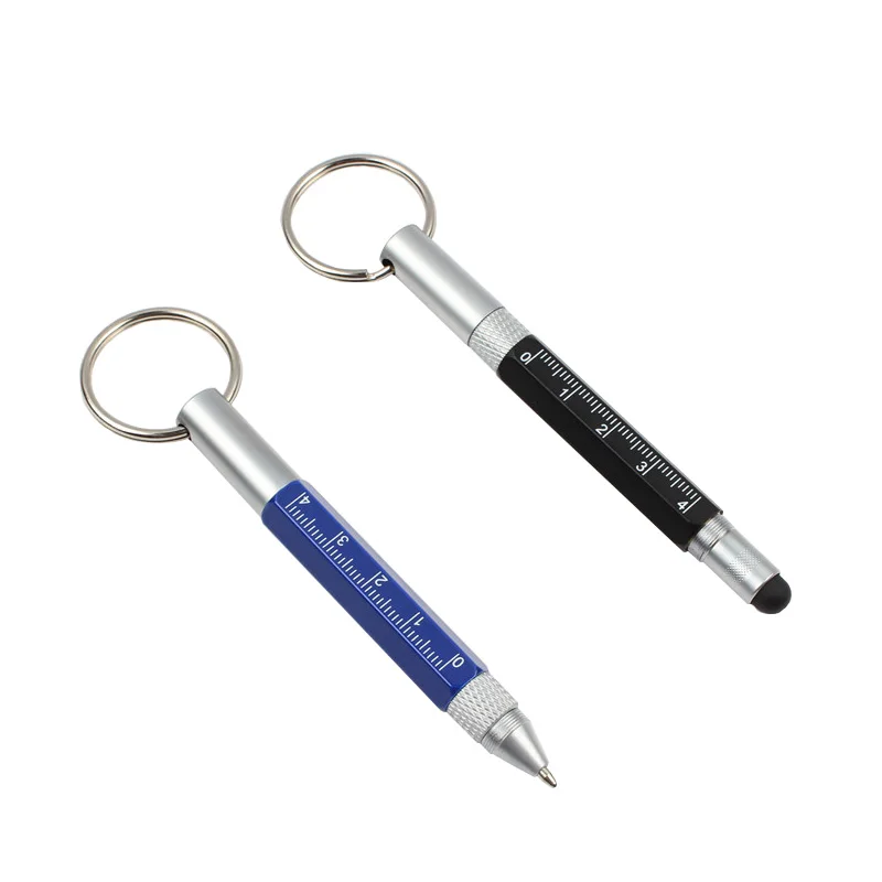 1/20/PCS/LOT NEW Multifunction pen Mini Pocket-size Metal Ballpoint Pen Rotating Small Portable Oil Tool Keychain | Канцтовары для