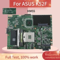 laptop motherboard for asus k52f pga 989 notebook mainboard rev 2 0 hm55