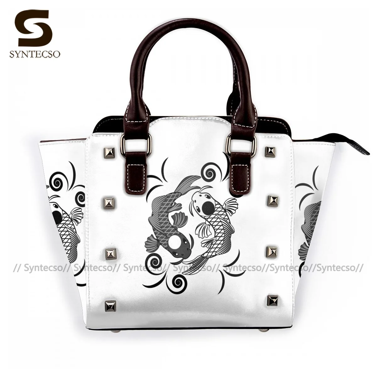 

Goldfish Shoulder Bag Business Leather Handbag Woman Gifts Reusable Bags