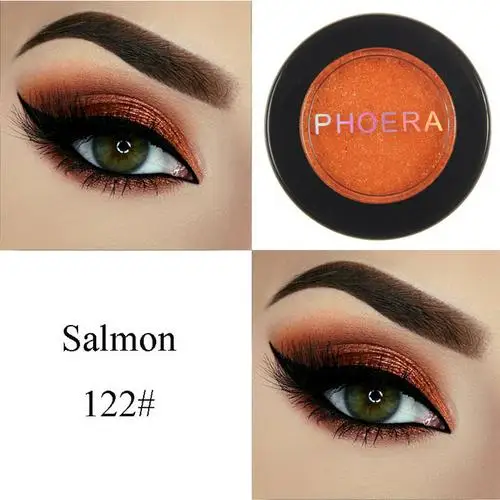 22 Salmon 24 Цвета Пигмент блестящие тени для век портативные натуральные тени для век Косметическая Палетка тени для век TSLM2 - Цвет: 22 Salmon
