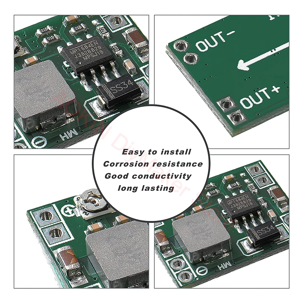 eBoot Mini MP1584EN Ultra-Small Mini DC-DC Step Down Power Supply Module 3A Adjustable Buck Converter for Arduino Replace LM2596