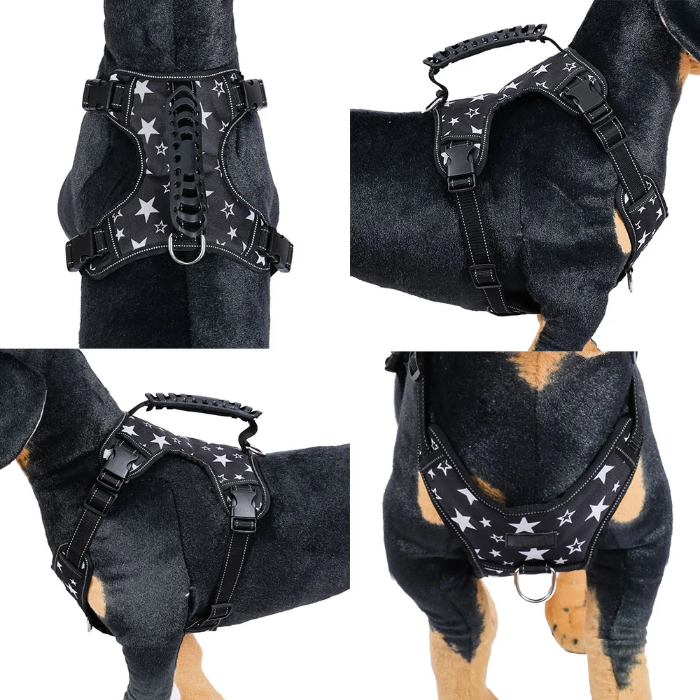 Светоотражающий Жилет для собак Регулируемая мягкая шлейка средних и больших