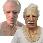 Универсальные виды масок на Хэллоуин стоят независимо, чтобы карта маски для пожилых людей, маска для пожилых с белыми волосами