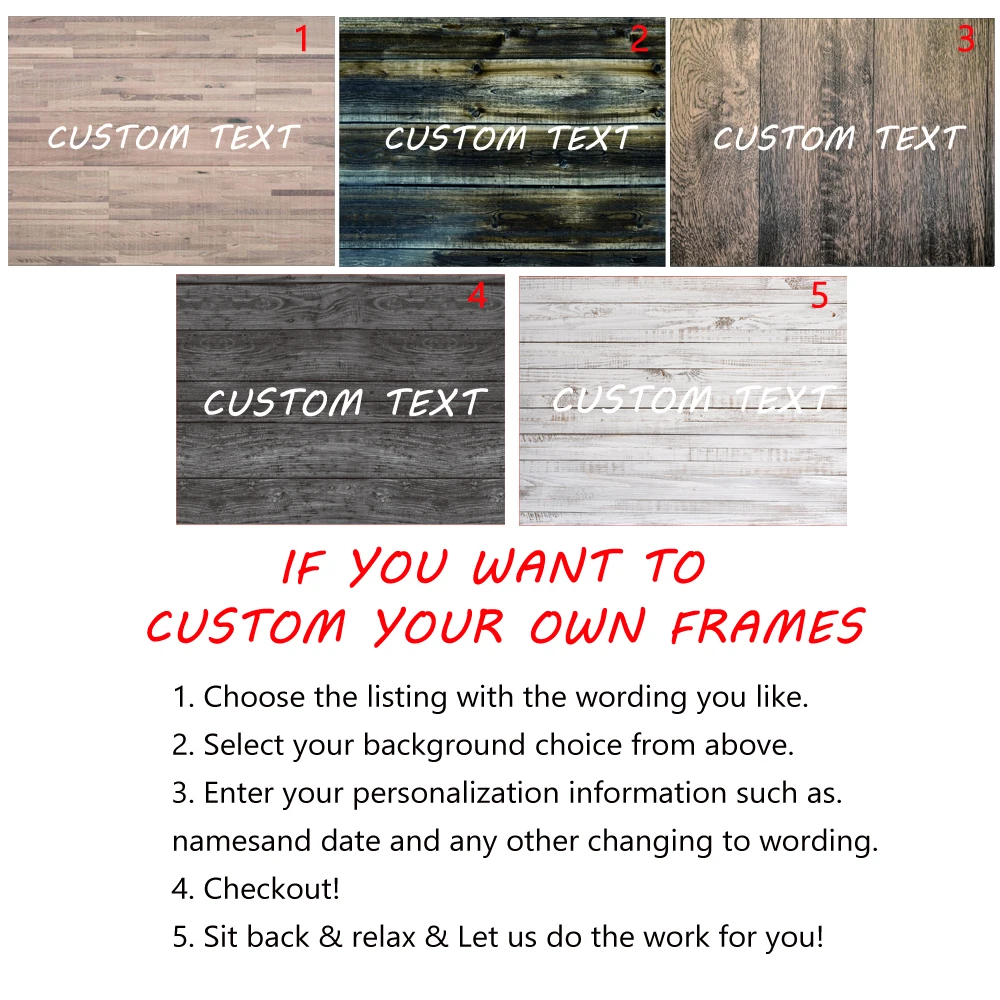 

Personality Photo Customized DIY Photo Frame Natural Wood Photo Frame Wall Art Large Posters Frame Home Decor Best Father's Gift