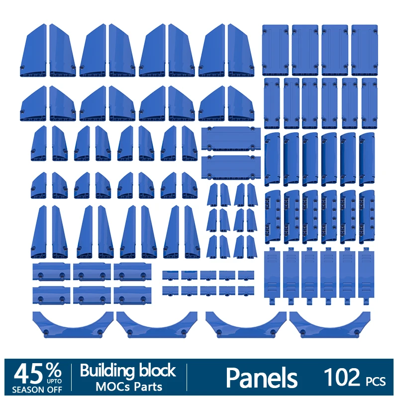 102 шт. + высокотехнологичные панели всех видов комплект деталей для строительных