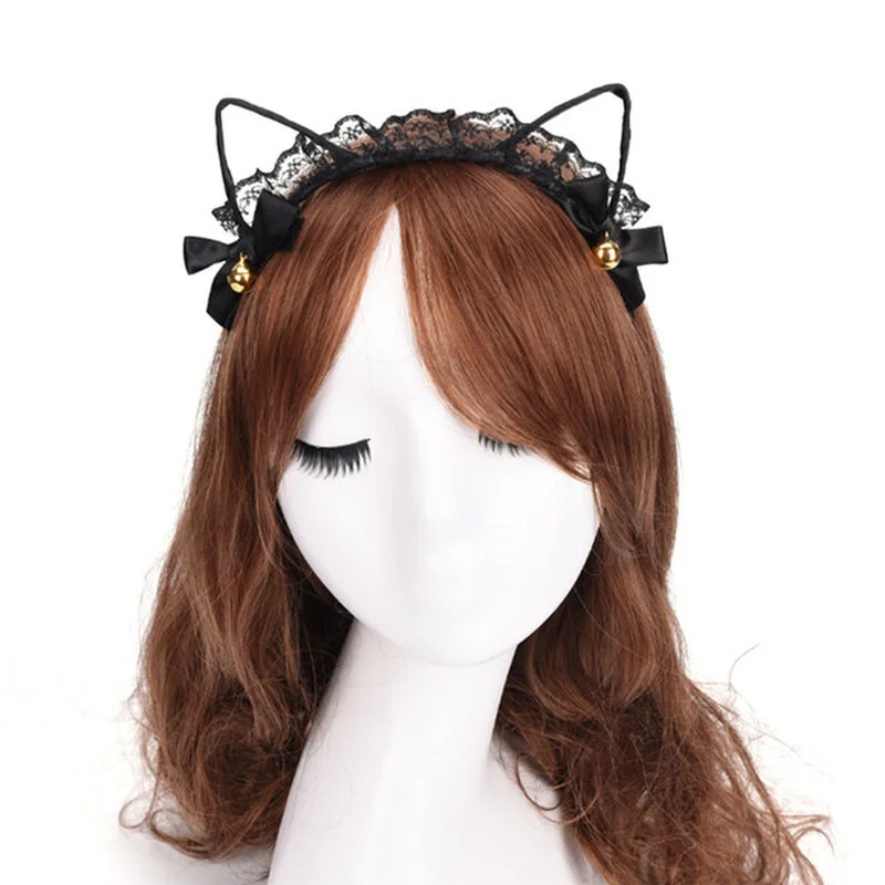 

1 шт., Женская Кружевная повязка на голову с ушками кролика