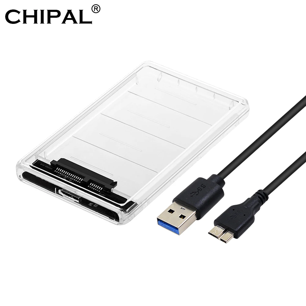 5 шт. прозрачный чехол для внешнего жесткого диска USB 3 0 SATA Hd 2 дюйма Гбит/с|Корпус