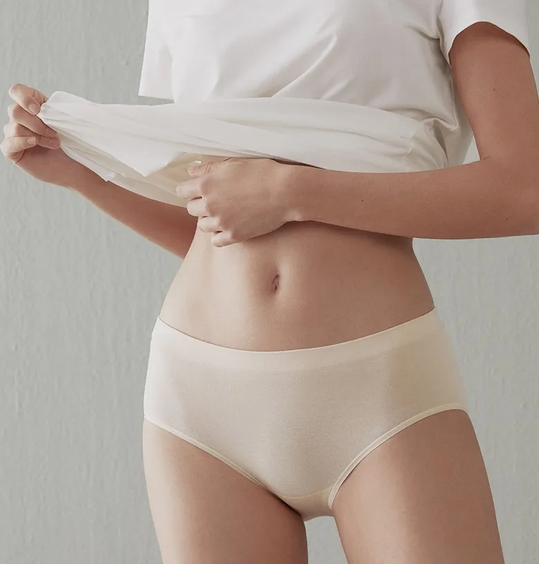 Трусы женские бесшовные трусы из хлопка анти микробный дышащий светильник