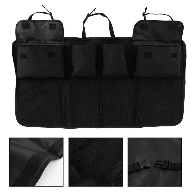 

Universal Car Trunk Organizer Adjustable Backseat Storage Bag Net High Capacity Multi-use Oxford Car Seat Back Organizers New