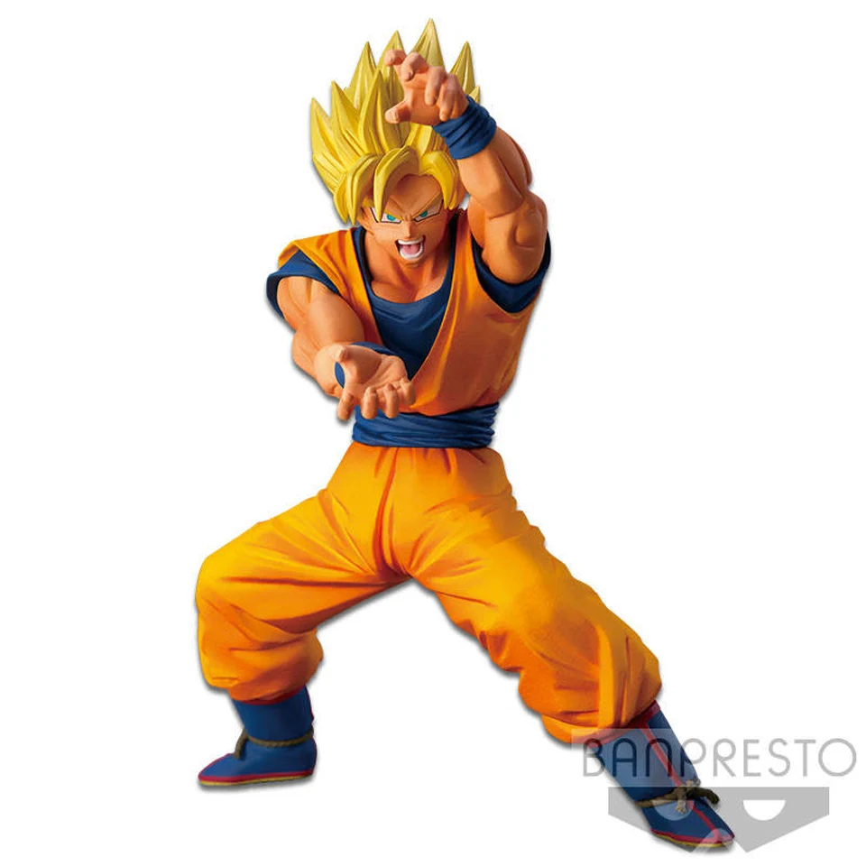 Best Match Goku Tronzo Оригинальные фигурки Dragon Ball Banpresto Broly Goku Vegeta Gogeta Zamasu ПВХ Фигурки игрушки Супер Saiyan Фигурки игрушки - Цвет: Best Match Goku