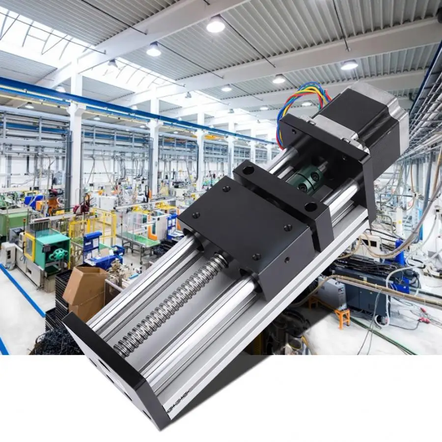 Моторизованный линейный направляющий стол с шаговым двигателем 500 мм|Линейные