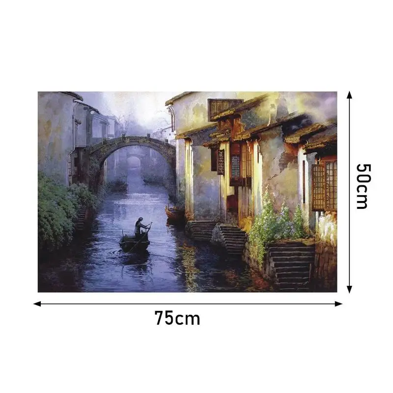 

1000pcs Paper Jigsaw Puzzle Beautiful Scenery Puzzles Toys For Children Adults Learning Education Brain Teaser Assemble Toy