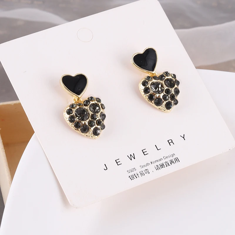 Корейский стиль темпераментные сексуальные серьги с сердцем Женские Ретро
