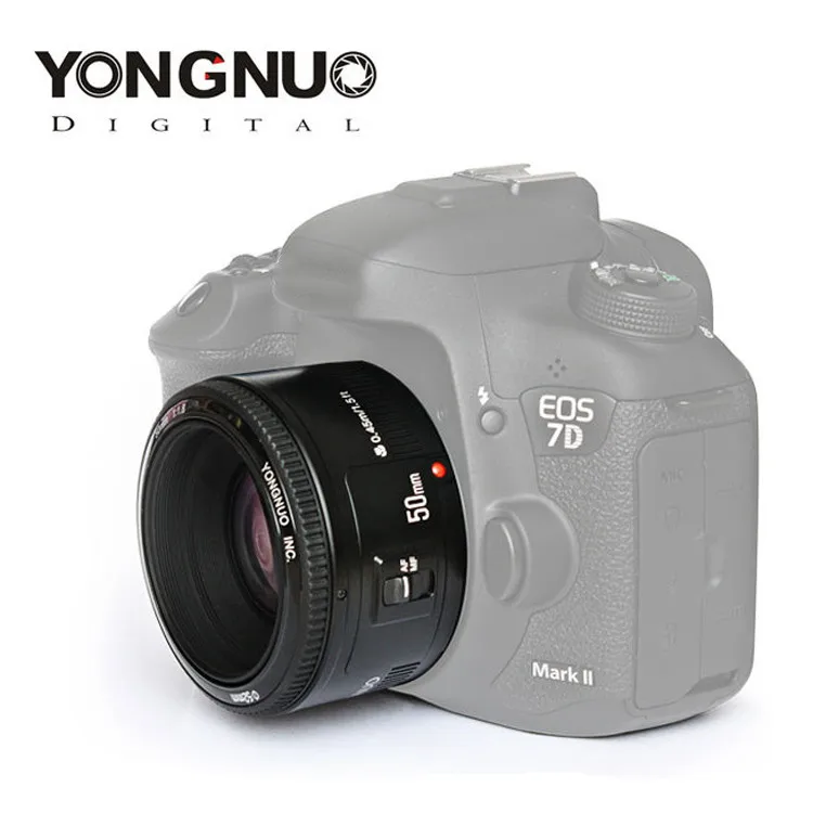 Объектив YONGNUO YN 50 мм f1.8 с автофокусом для цифровых зеркальных камер Canon EOS 60D 70D 5D2 5D3