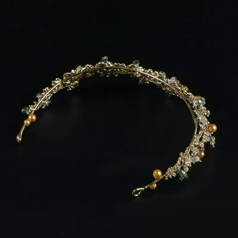 

Bridal Princess Austrian Rhinestone Crown Hair Tiara Wedding Crown Veil Headband