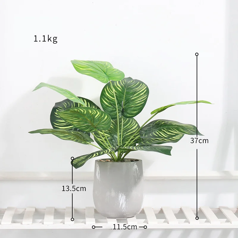 

Nordic Ins Wind Artificial Plants Bunch With Cement Flowerpot And Fake Stone Home Balcony Christmas Decoration Simulation Plants
