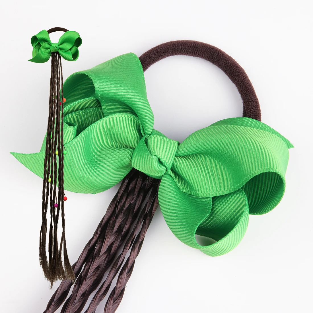 3inch bow9 1 шт. Женская эластичная лента для волос твист парик повязка на голову богемный Плетеный головной убор детский бант зажим для волос головной убор - Цвет: 3inch bow9