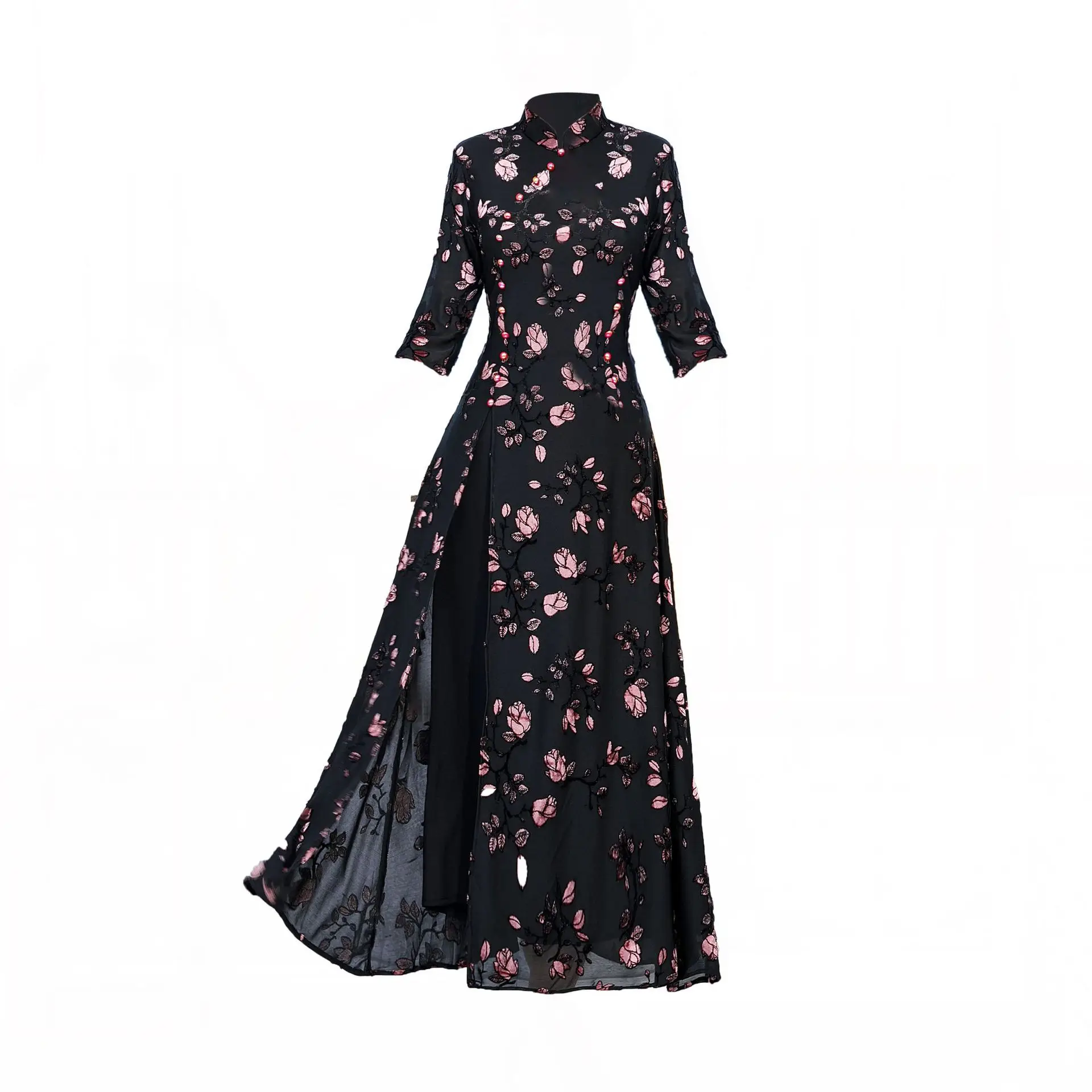 Новое поступление в китайском стиле для Женщин Шелковое Cheongsam Qipao Элегантный